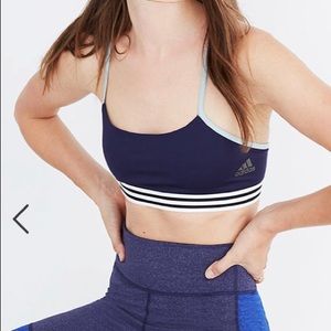 Adidas Crossback Brand Navy Sports Bra Sz XL